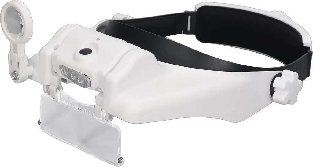 Loupe de tête rechargeable LED avec 4 lentilles interchangeables V2