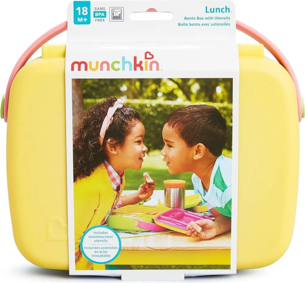 Munchkin Lunch Box Ergonomica 5 Scomparti | Kit Pranzo Completo Inox - 11