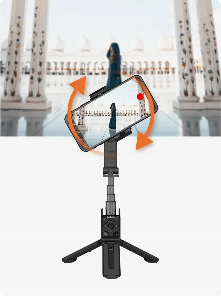 Hohem iSteady Q Nero: Stabilizzatore Smartphone 4-in-1 e Gimbal Desktop - 20