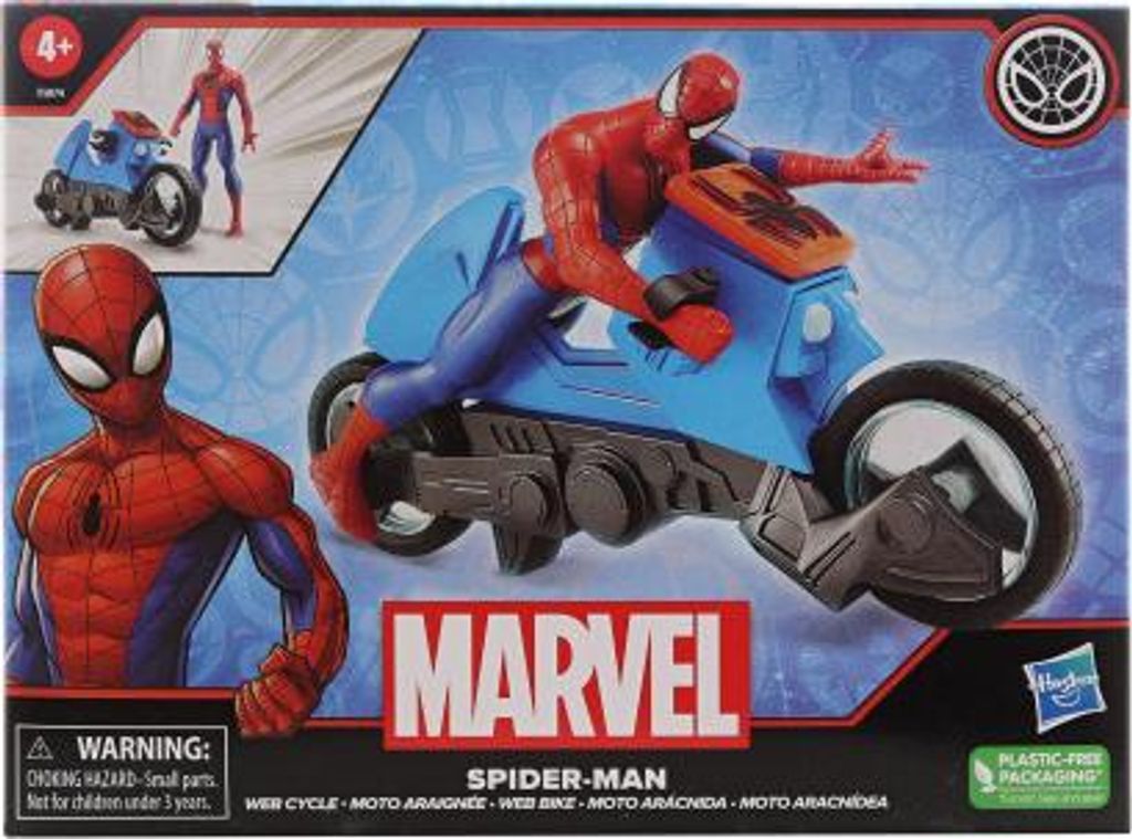 Marvel Spider-Man Web Cycle Spiderman-Figur + Motor