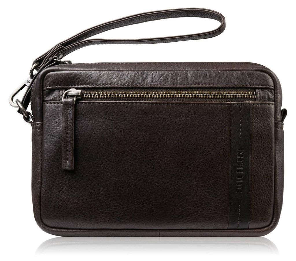 Herrenhandtasche braun elegant klassisch Paolo Peruzzi AL-10-BR