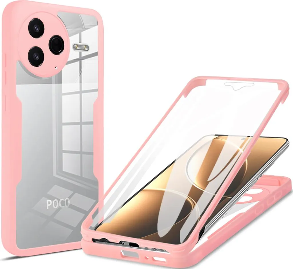 Custodia 360° Xiaomi Poco F7 Pro / Redmi K80 Rosa | Full Protection