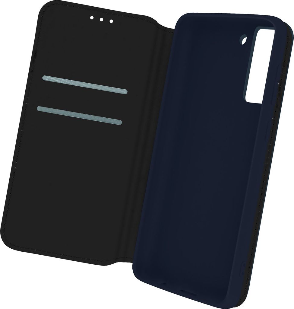 Kunstleder Cover Classic Edition, Klappetui für Samsung S21 FE – Blau