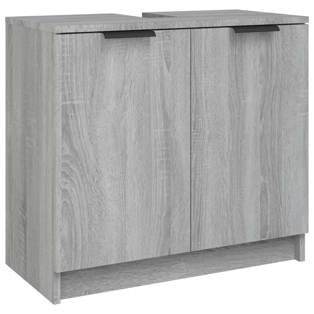 vidaXL Mobile Bagno Grigio Sonoma 64,5 cm | Arredo Moderno e Robusto
