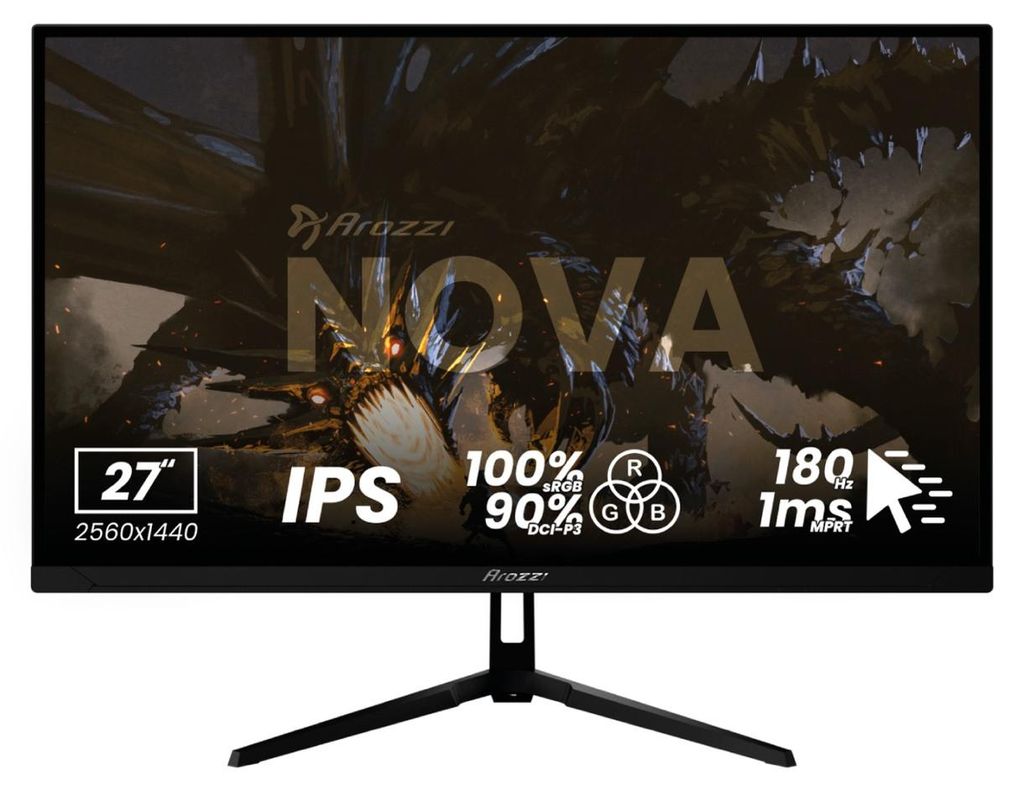 Arozzi Nova 27" Écran Gaming - 2560x1440  - QHD IPS - 180 Image du produit 