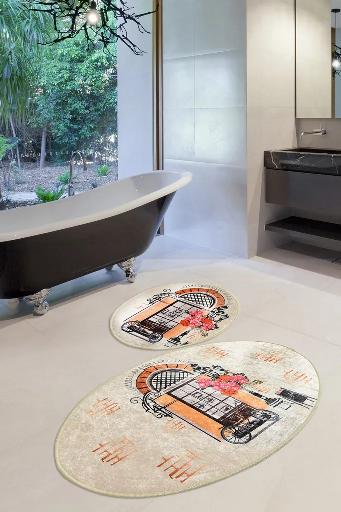 Mijolnir Cafe CHL2238: Tappeto Bagno Design 100% Micropoliammide