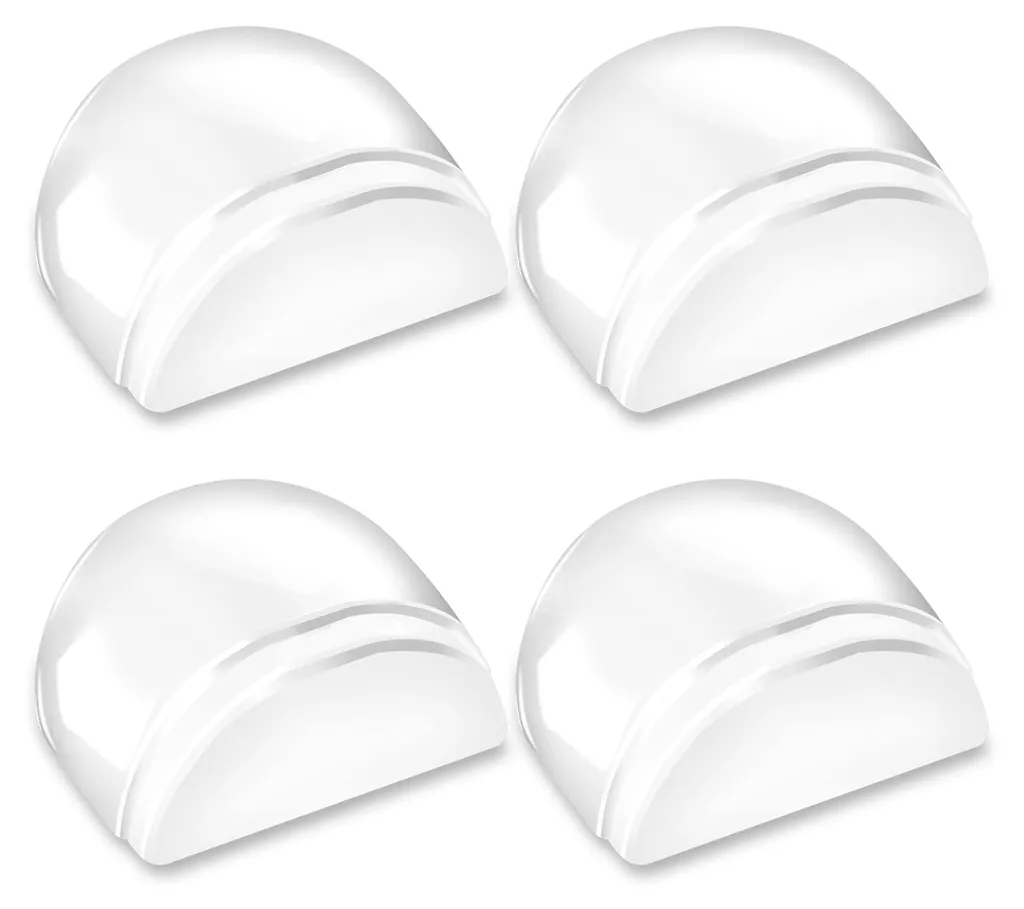 Protection murale porte lot de 4 butées transparentes adhésives sols lisses