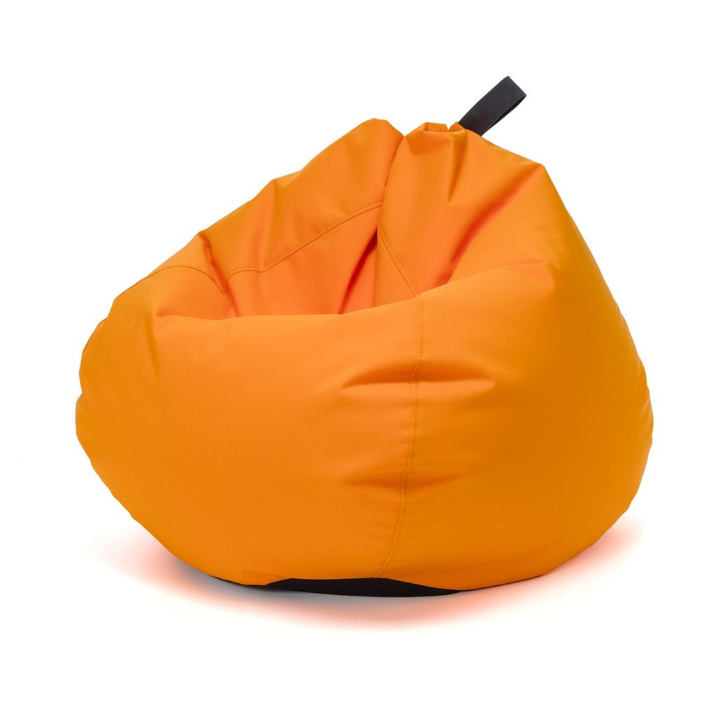 Ecopuf, Oscar Outdoor, Sitzsack Kinder Erwachsene, Bean Bag, 90x110, Orange M3