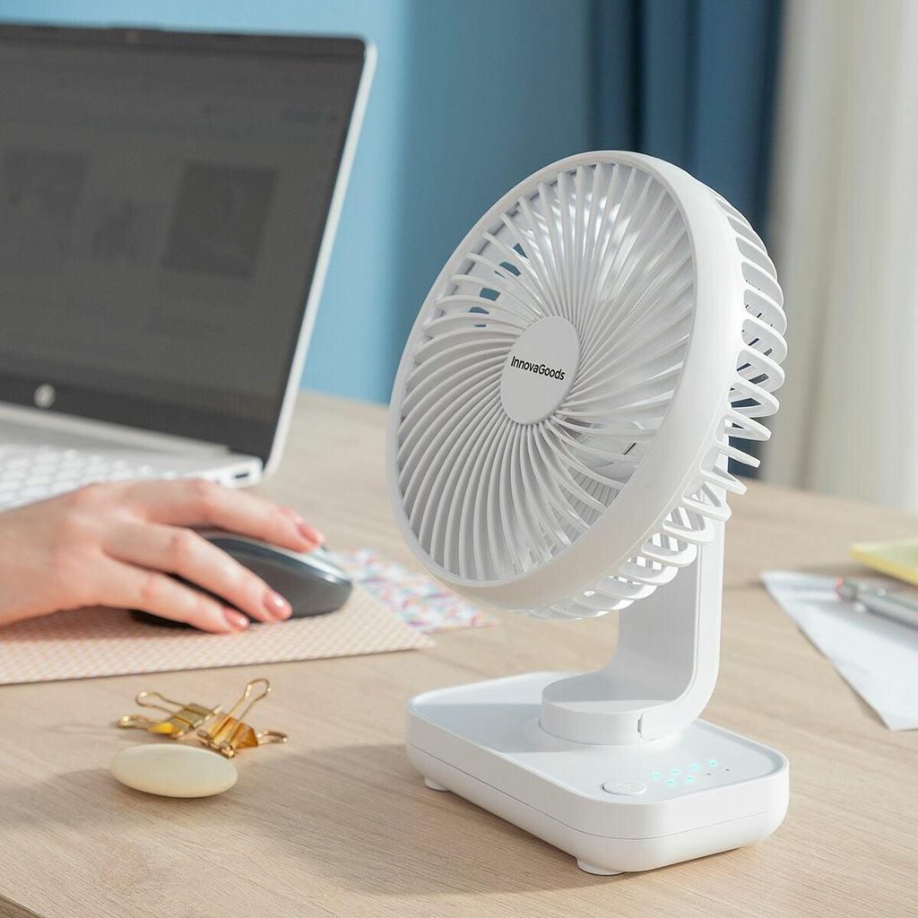Oplaadbare tafelventilator Fanrec InnovaGoods, diameter 5,4 Productafbeelding 