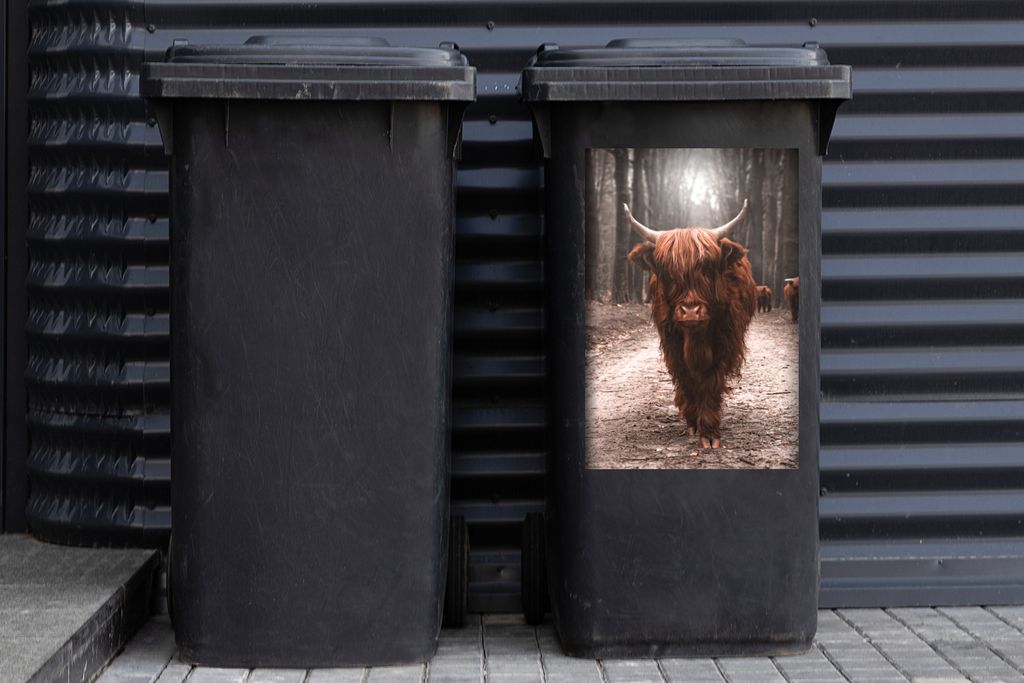 MuchoWow - Mültonnen-sticker - Sticker - Aufkleber für die Mülltonne