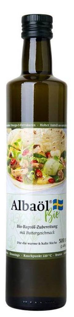 Albaöl - Rapsöl mit Buttergeschmack, 500 ml Flasche