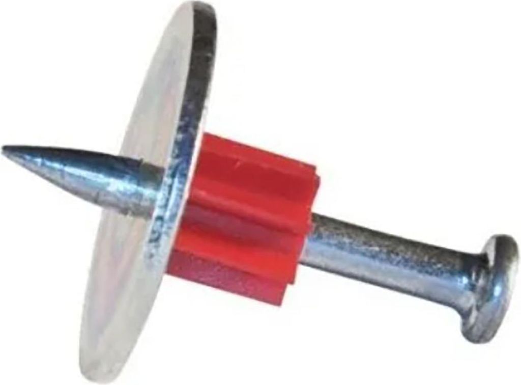 Befestigungsstift mit Unterlegscheibe, robustes Befestigungs- und Unterlegscheiben-Set aus Stahl für Decken, Zementwände und Beton