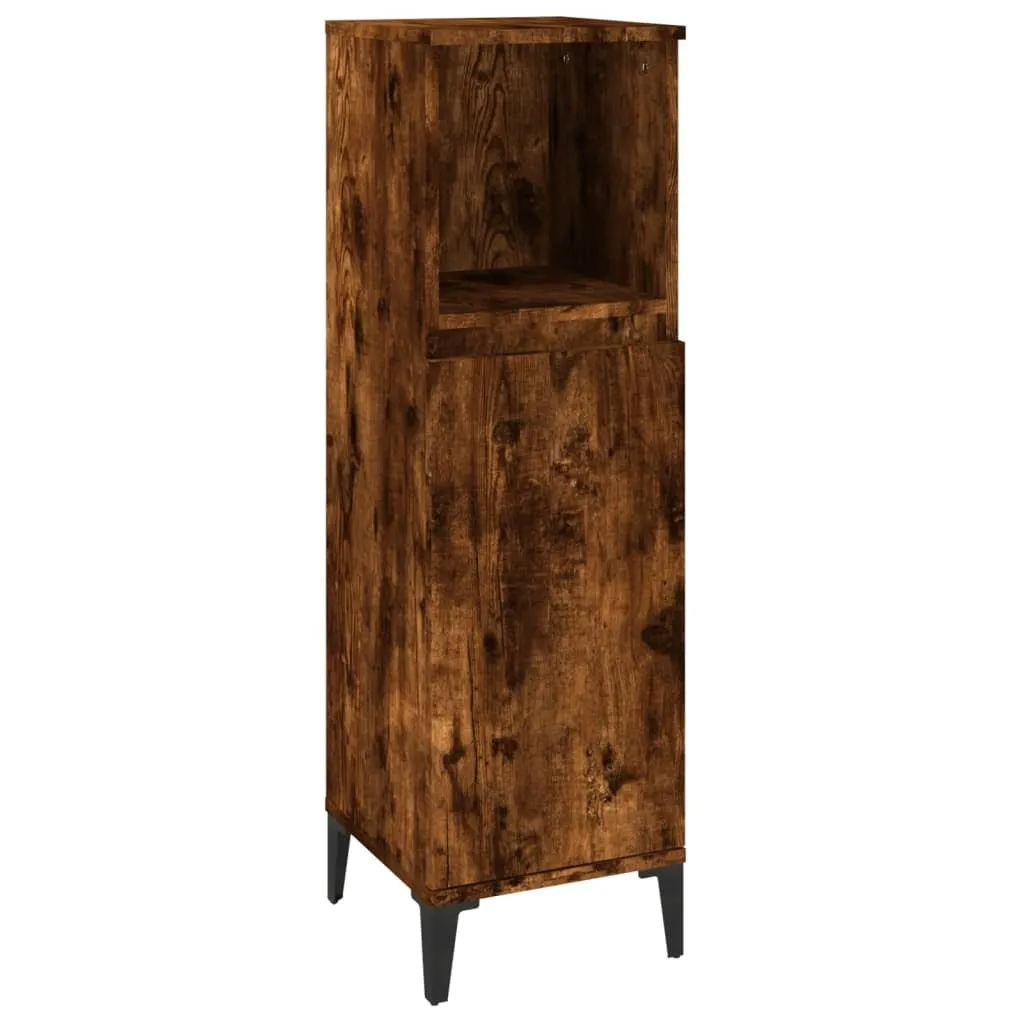 Mobile Bagno Rovere Fumé vidaXL: Crea la tua Spa in 30x30x100 cm