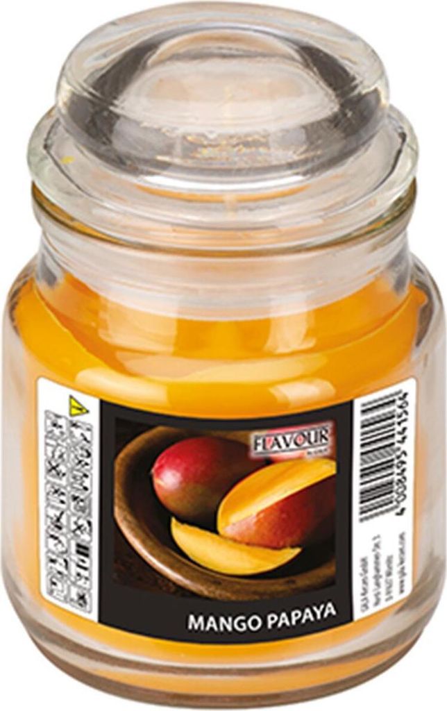 Flavour by GALA "Flavour by GALA" Bonbonglas mit Wachsfüllung Ø 60 mm · 85 mm pfirsich - Mango-Papaya | Packung (1 Stück)