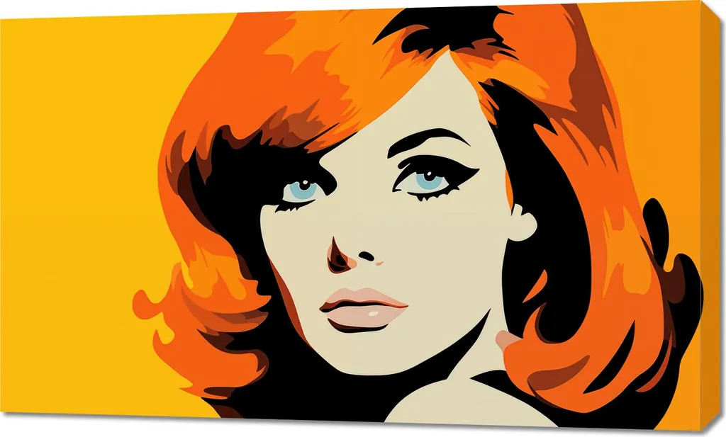 Tableau Mural Regard Enflammé 100x60 cm pour Mur Vide et Déco Terne