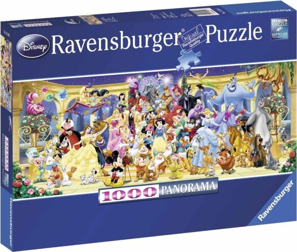1000 Teile Ravensburger Puzzle Panorama Disney Gruppenfoto Produktbild 14