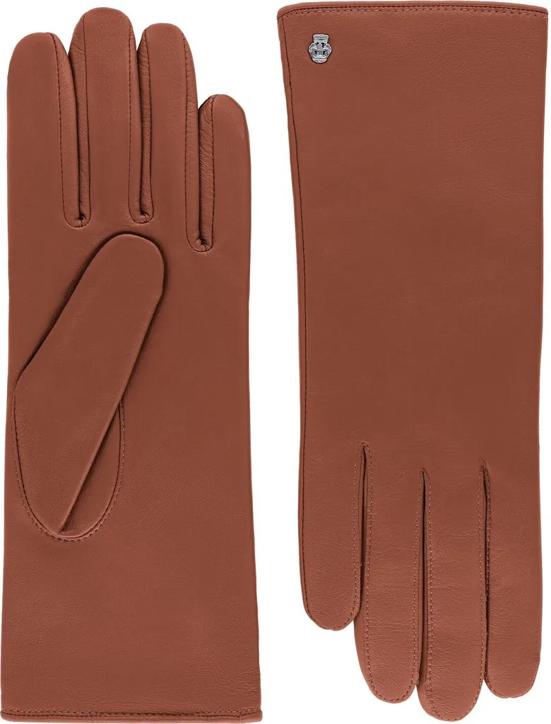 Guanti in pelle foderati in cashmere Taglia Guanti 6,5 Colore Marrone Cuoio