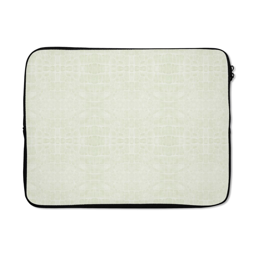 MuchoWow Laptop Hülle 17 Zoll Laptoptasche Leder - Textur - Tierhaut - Zipper - Schutzabdeckung