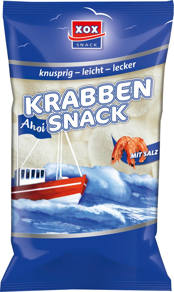 XOX crab snack solone chipsy krewetkowe chrupiące light Zdjęcie produktu