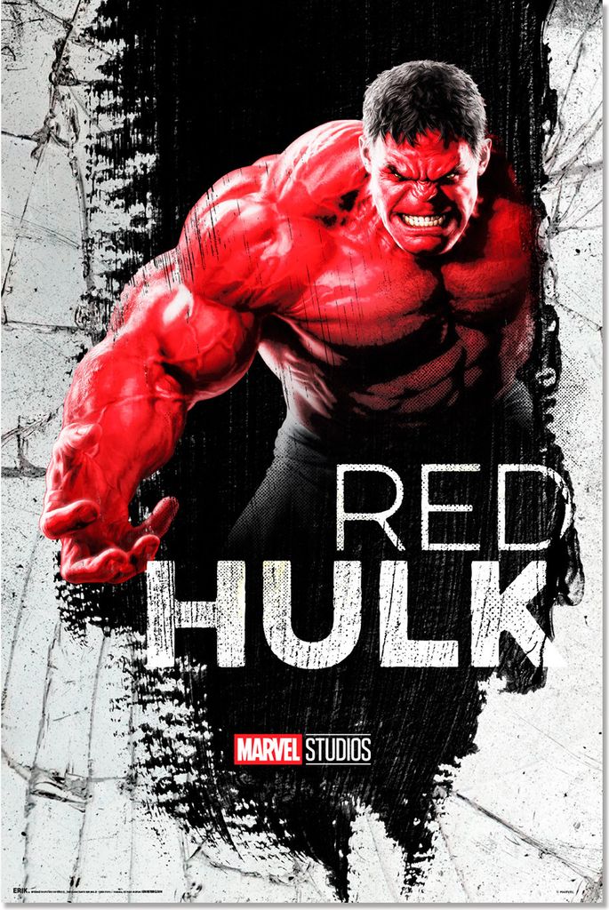 Captain America Poster Marvel Brave New World, Red Hulk 61 x 91,5 cm