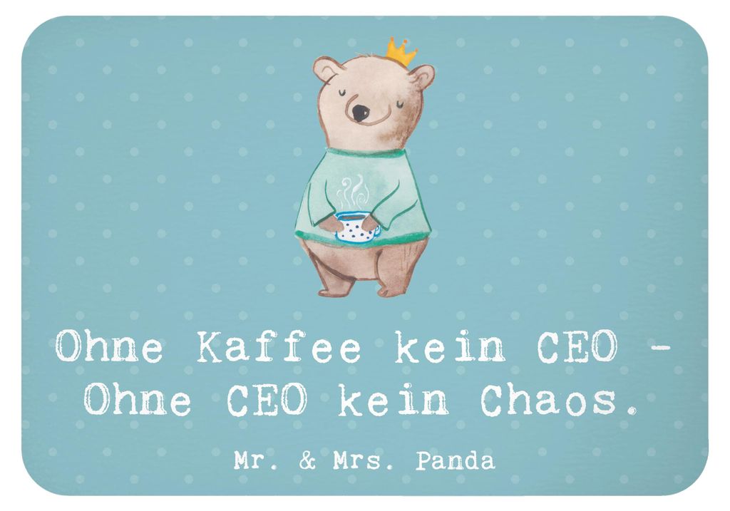 Mr. & Mrs. Panda magnet CEO ohne Chaos - Meeresbrise - Geschenk, Berufe, Führungskraft, Geschäftsstrategie, Beruf, Unternehmensleitung, Notizhalt...