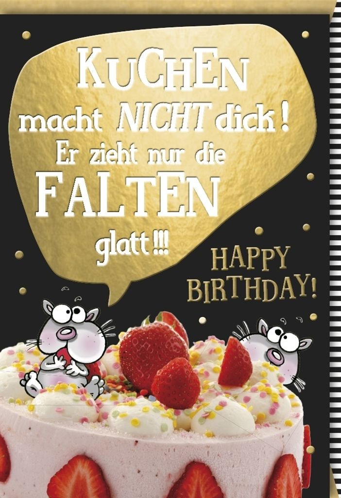 Geburtstag - Glückwunschkarte im Format 11,5 x 17 cm mit Umschlag
