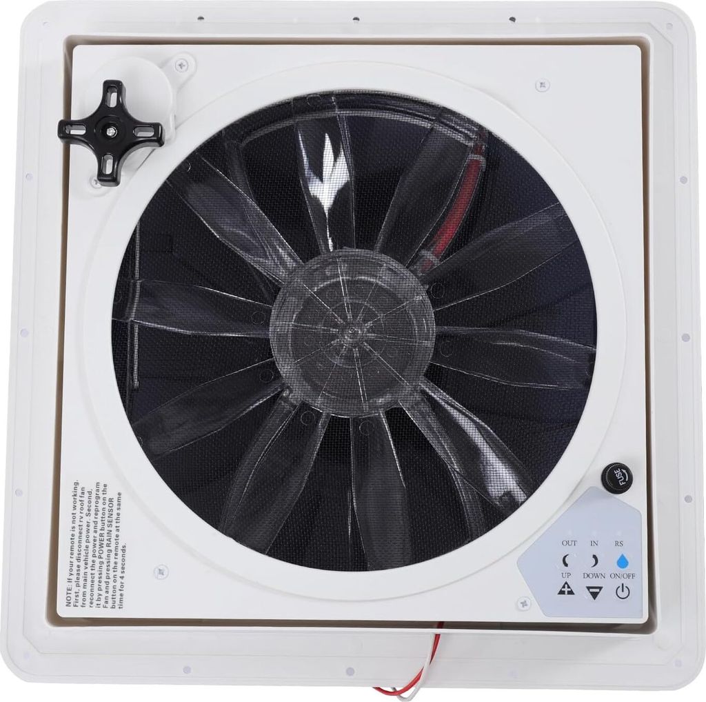 Wohnmobil Ventilation Dach Abluftventilator RV Reversible Exhaust Fan mit Regensensorfunktion Fernsteuerung 4 Steuermodul Caravan