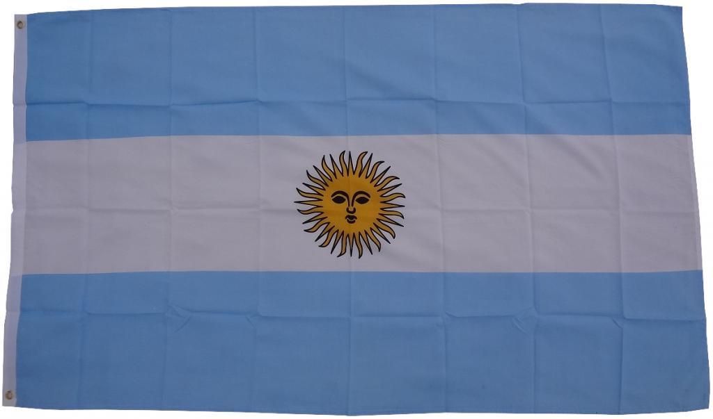 Bandiera Argentina 90 x 150 cm con 2 occhielli 100g/m² peso Immagine del prodotto 