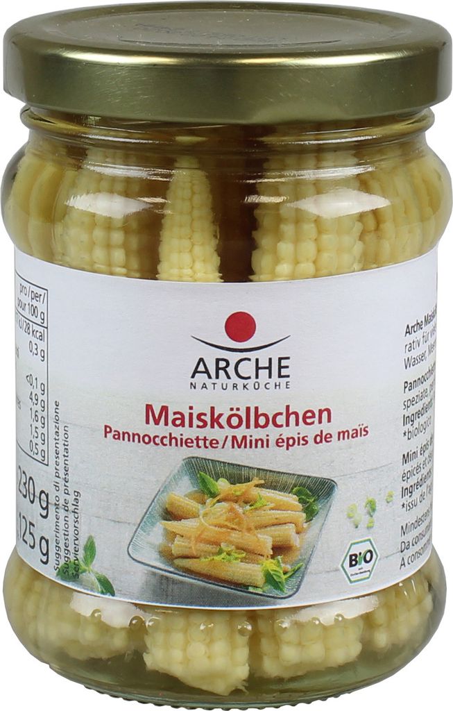 Arche  Maiskölbchen, im Glas, 230 g Produktbild 