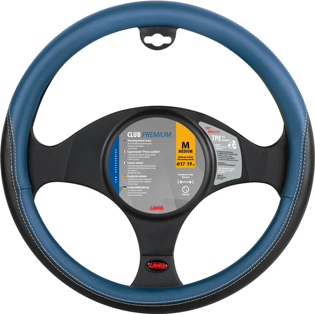 Coprivolante Lampa Club Skeentex M 37/39 cm Nero Blu - Grip Professionale