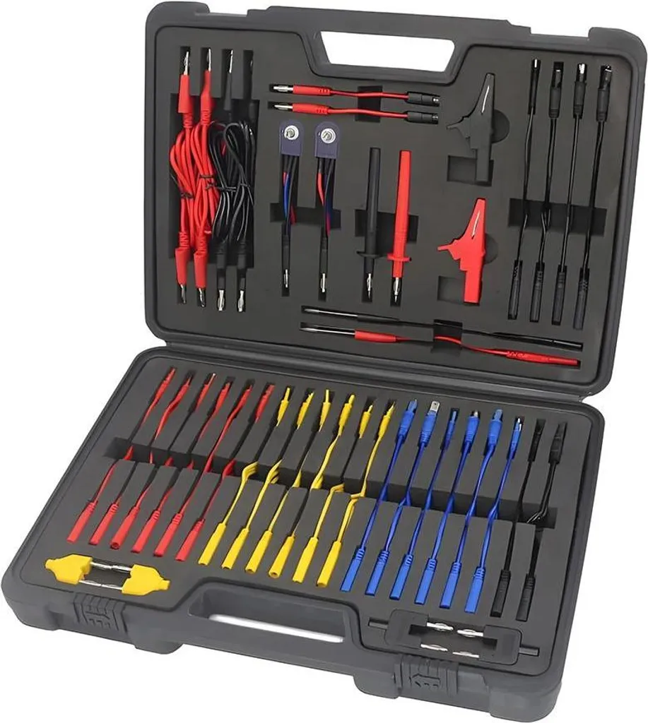 Mallette de 92 accessoires de test pour multimètre et câbles de diagnostic