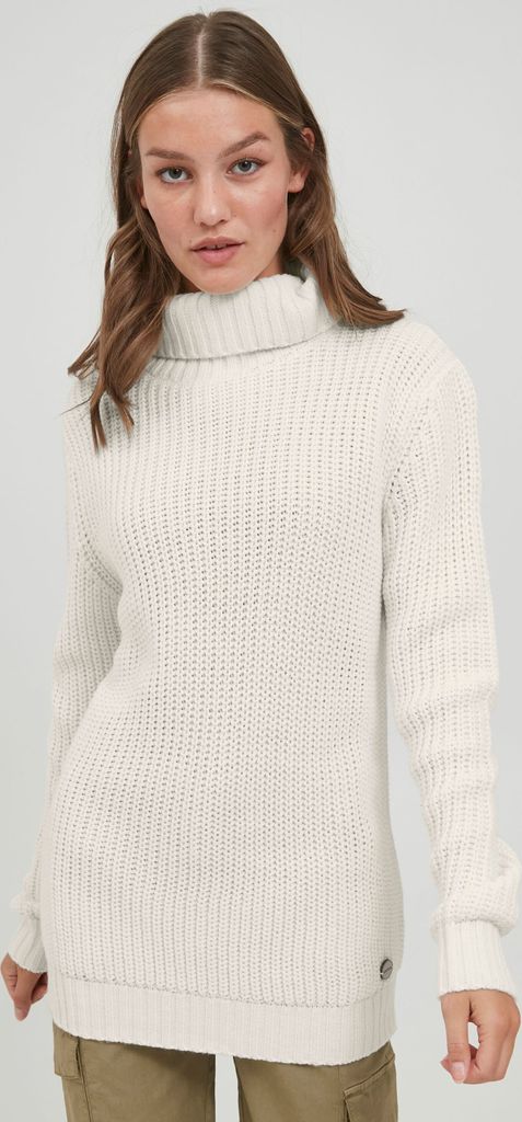 OXMO OXNanna Strickpullover Damen Grobstrickpullover Pullover mit Rollkragen Regular Fit