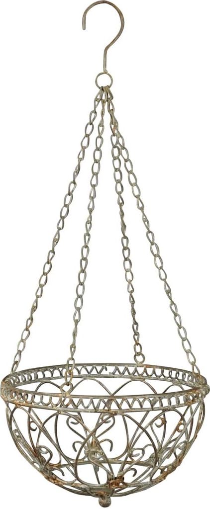 Korb zum Hängen Grau Ø 25 cm