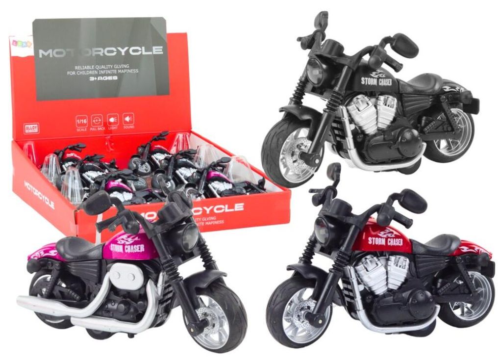 Leantoys Motocykl Sportowy Harley z Nap?dem Frykcyjnym 3 Kolory