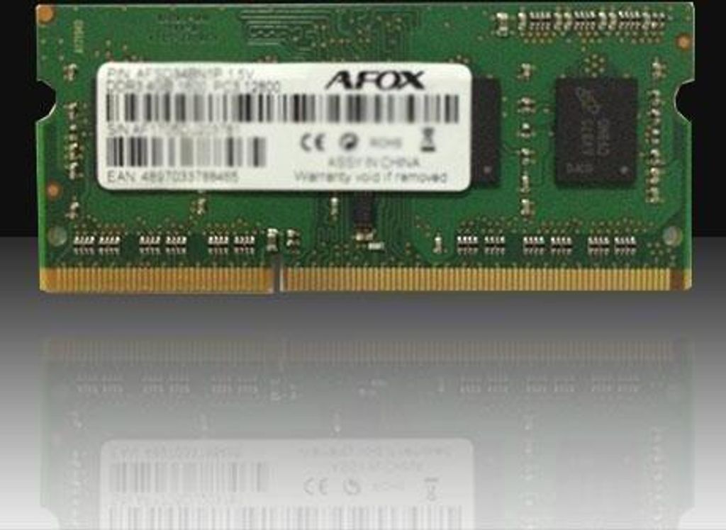 AFOX AFSD38BK1P Speichermodul 8 GB 1 x 8 GB DDR3 1600 MHz (AFSD38BK1P)
