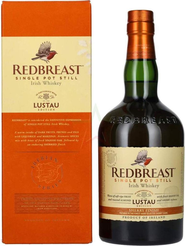 Redbreast Single Pot Still Irish Whiskey LUSTAU EDITION Sherry Finish 46,00 % 0,70 Liter