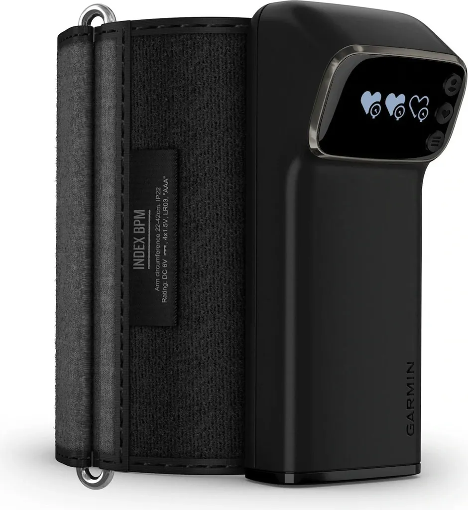 Tensiomètre Électronique Garmin Index BPM Brassard Ajustable Noir