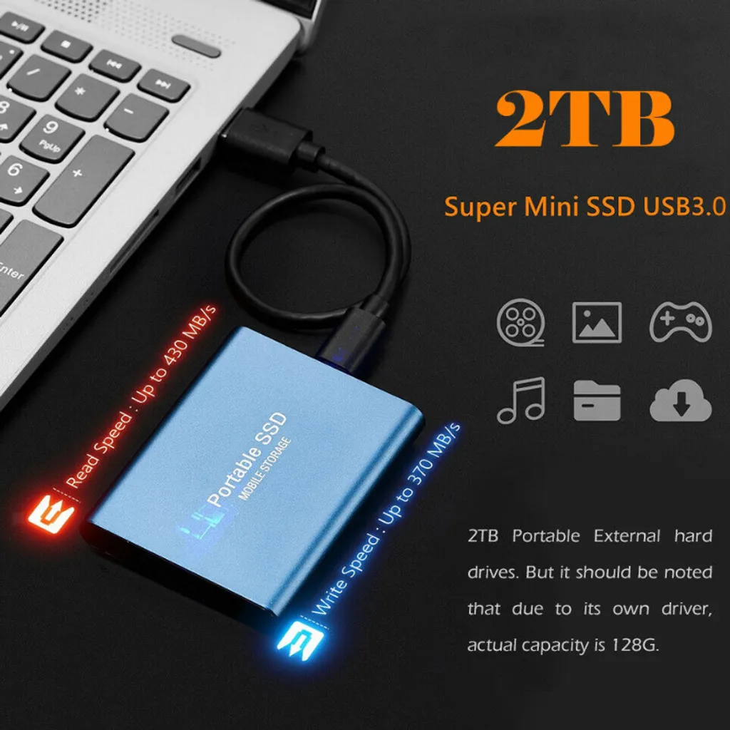 Melario Portable 2TB USB 3.0 Externe