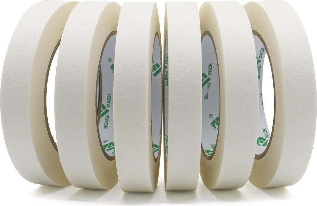 Maler-Abdeckband – 5 Rollen mit 50 m x 18 mm dekorativem Klebeband Allzweck-Malerband (18 mm x 50 m) 5 Rollen