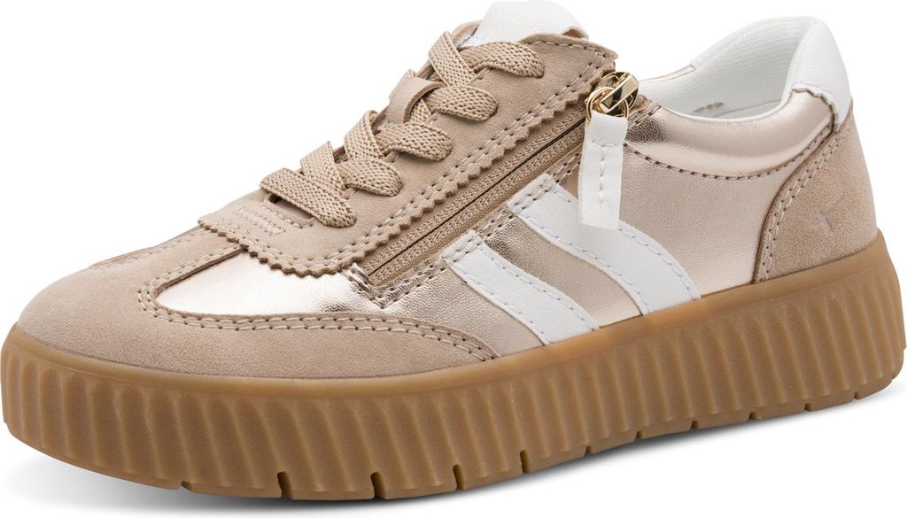 Tamaris Comfort Sneaker - Lt. Gold Comb. Leder/Synthetik : 41 : Normal Größe: 41 Weite: Normal