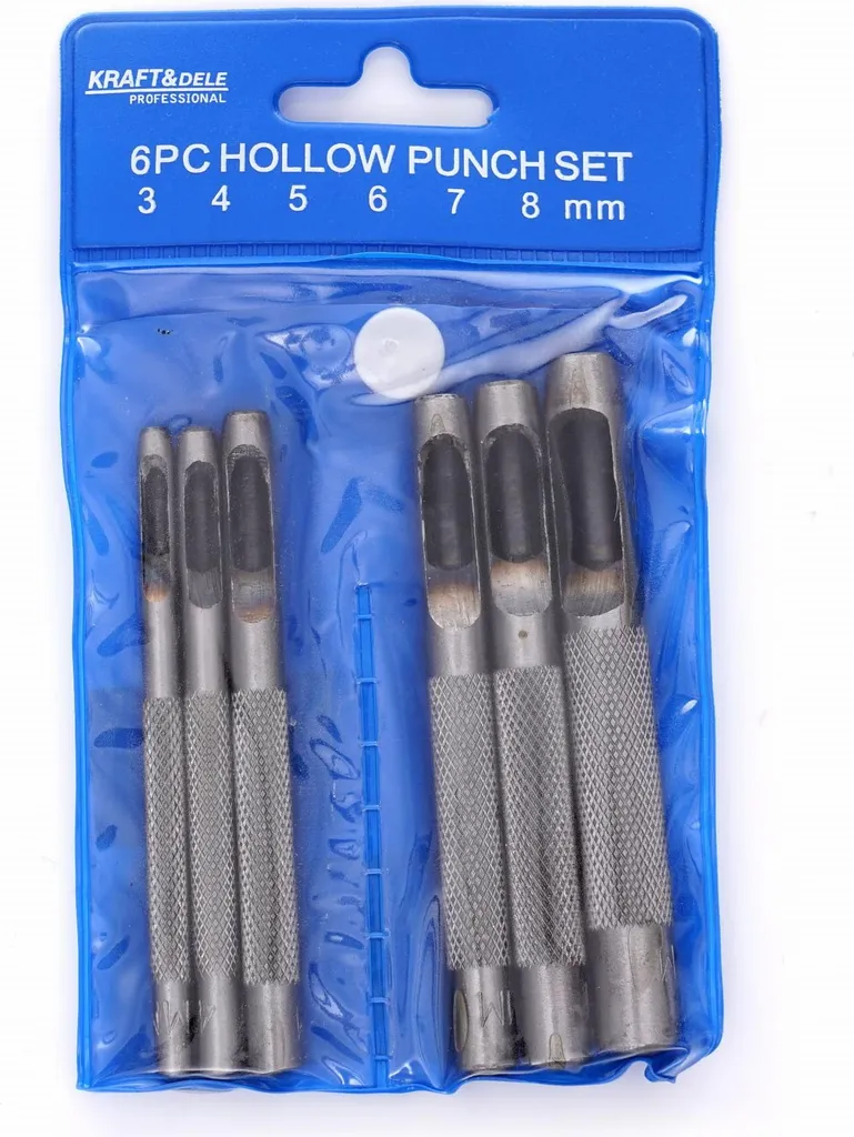Kraft&Dele KD11201 set di punzoni per fori 3-8 mm 5 pz - 5