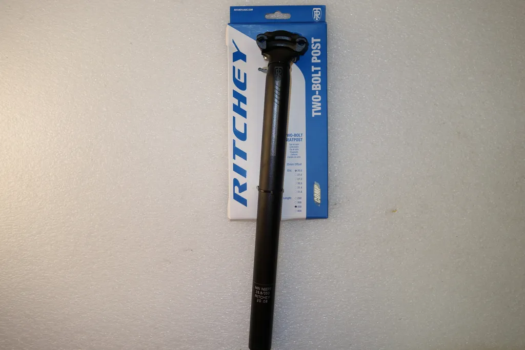 Tige de selle de vélo Ritchey Comp 2-Bolt noir en 26,8 mm longueur 350