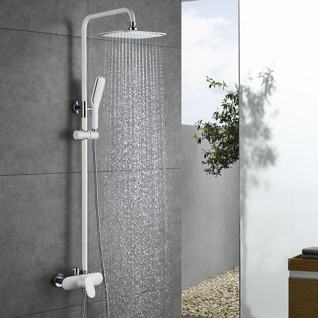 Badzimmer verstellbar Duschsystem Duscharmatur Duschset Regendusche Duschkopf f 