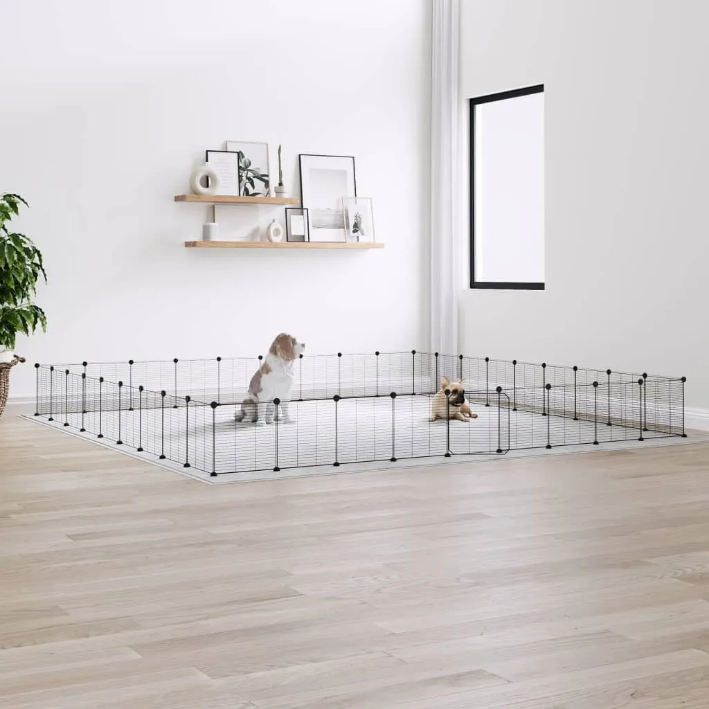 Gabbia Modulare 36 Pezzi The Living Store | Recinto Acciaio 35x35 cm