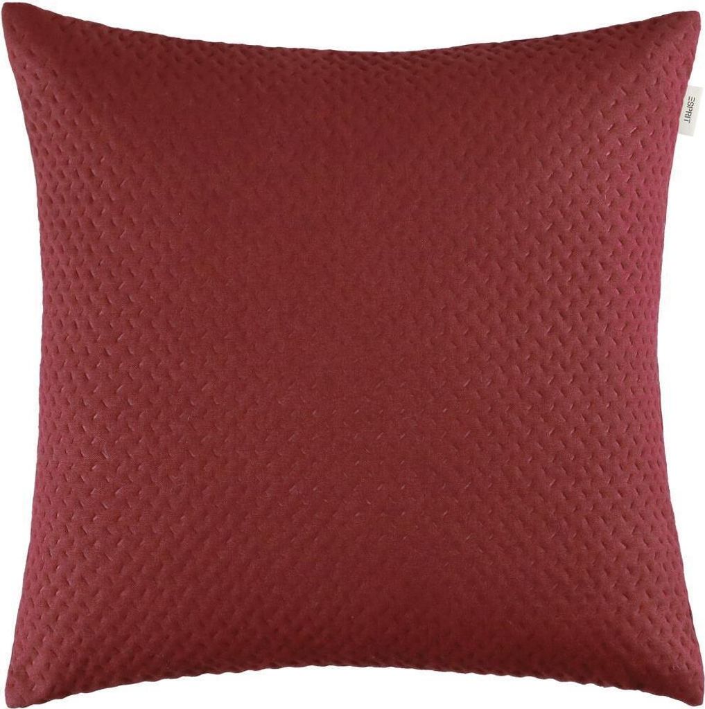 Esprit Zierkissenhülle ohne Füllung Harp Structure darkred Produktbild 