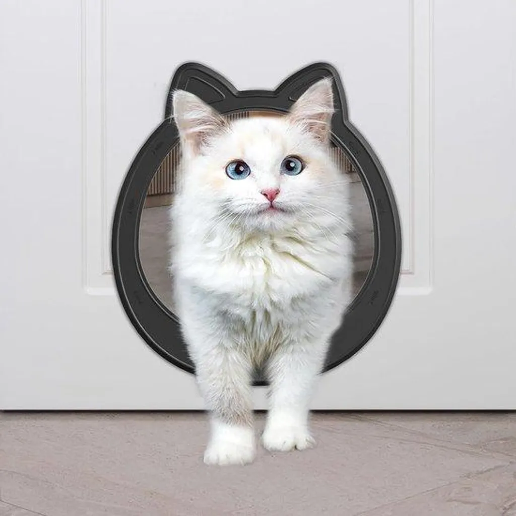 Porte pour chat 10 kg : fini les griffures sur vos portes en bois