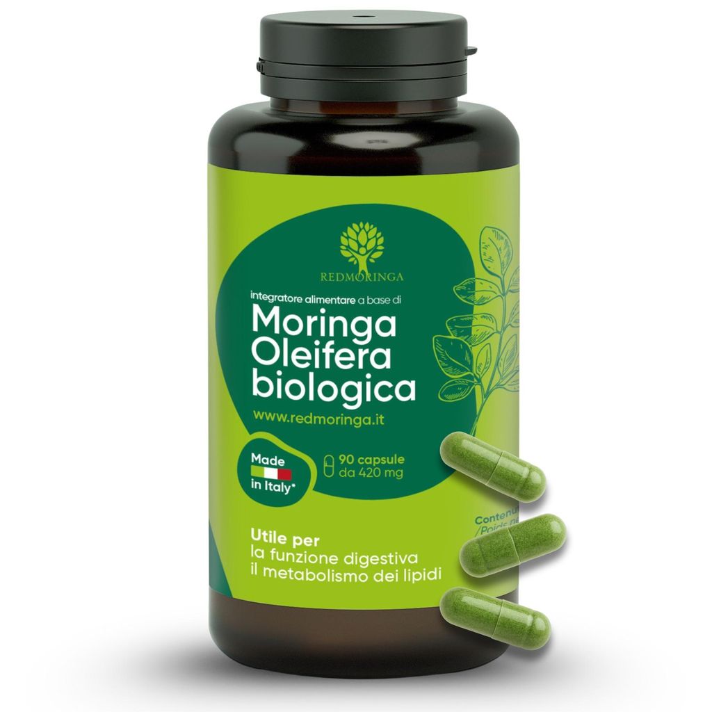 RedMoringa Moringa Kapseln Hochdosiert - 90 Vegane Kapseln Produktbild 