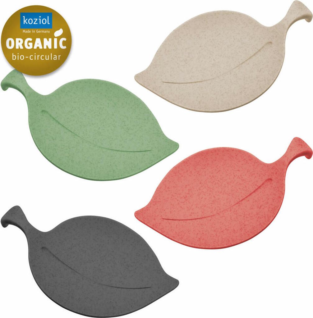 Koziol Schalen-Set Leaf-On 4-tlg., Becherabdeckungen, Immagine del prodotto 