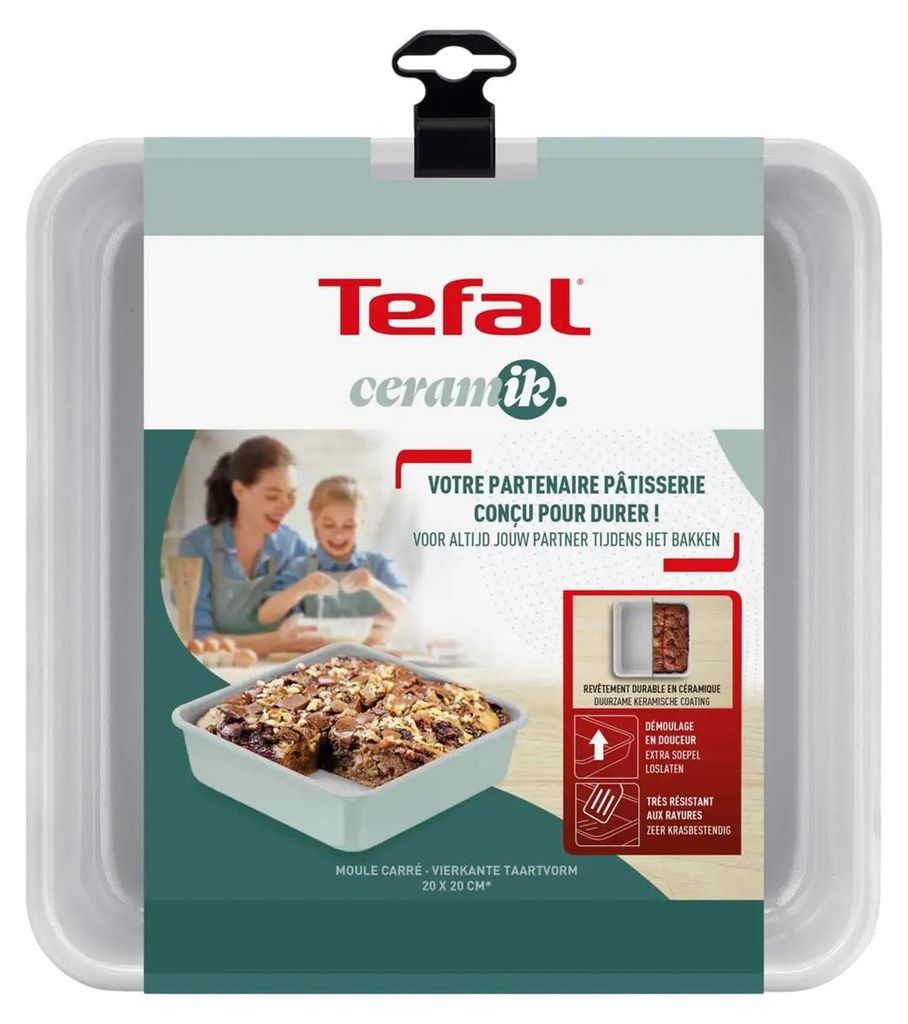 Tefal Ceramik Quadratische Kuchenform 20cm
