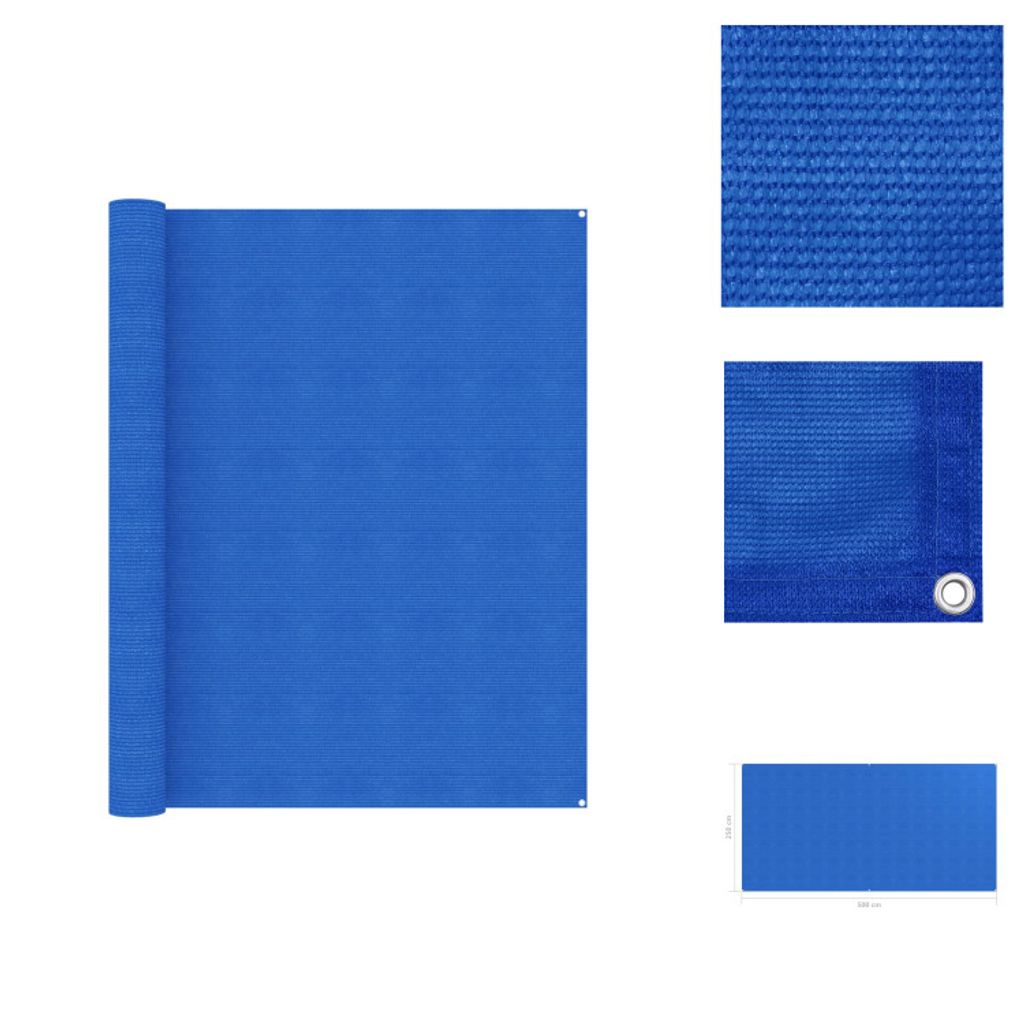vidaXL Zeltteppich 250x500 cm Blau - Zeltzubehör